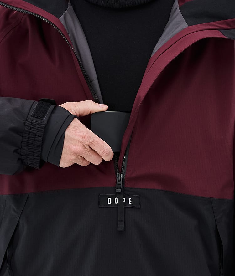 Dope Arnok Snowboardjacka Herr Burgundy/Black, Image 8 of 8