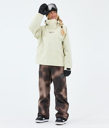 Dope Halo W Snowboardoutfit Dirty White/Brown Tiedye