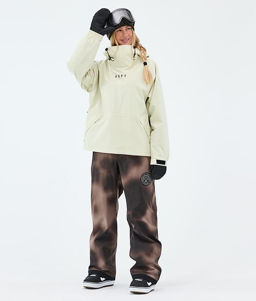 Dope Halo W Snowboardoutfit Dirty White/Brown Tiedye