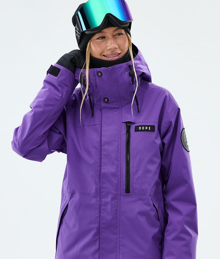 Dope Blizzard W Full Zip Skidjacka Dam Vivid Purple, Image 4 of 9