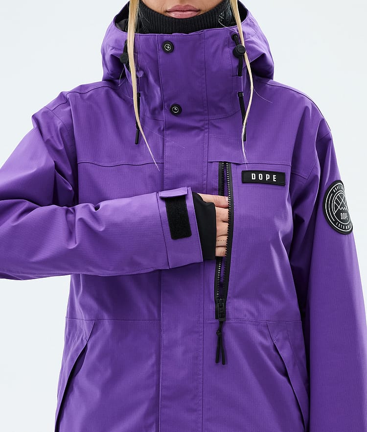 Dope Blizzard W Full Zip Skidjacka Dam Vivid Purple, Image 8 of 9