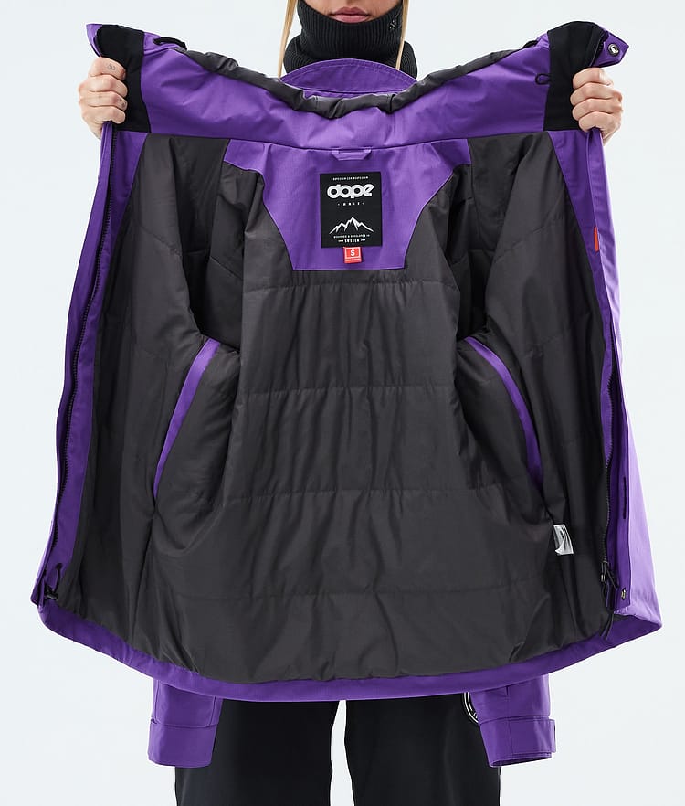 Dope Blizzard W Full Zip Skidjacka Dam Vivid Purple, Image 9 of 9
