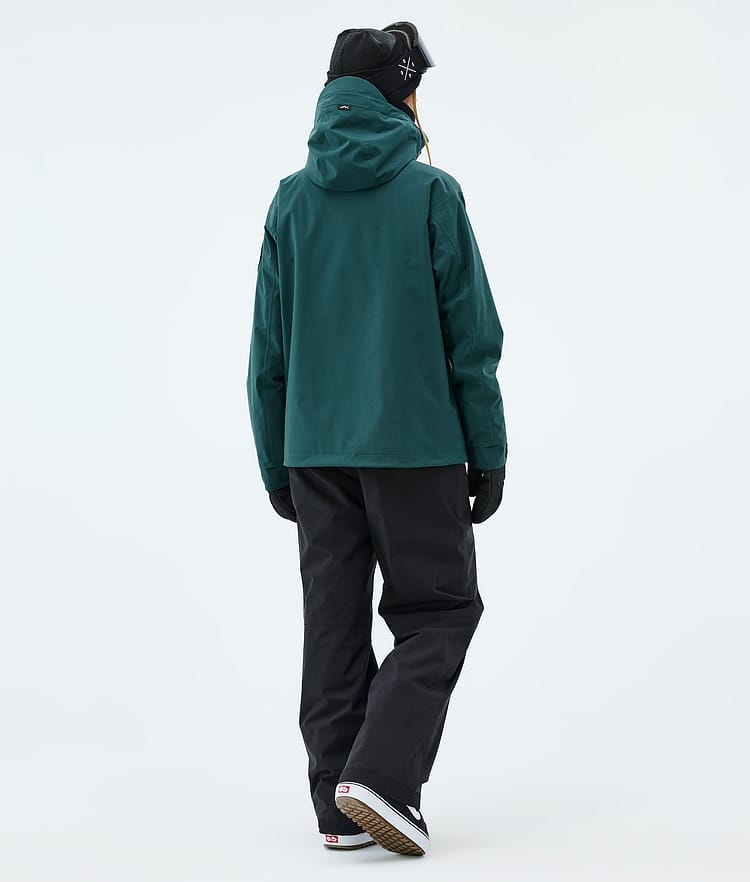 Dope Blizzard W Full Zip Snowboardjacka Dam Bottle Green, Bild 3 av 9