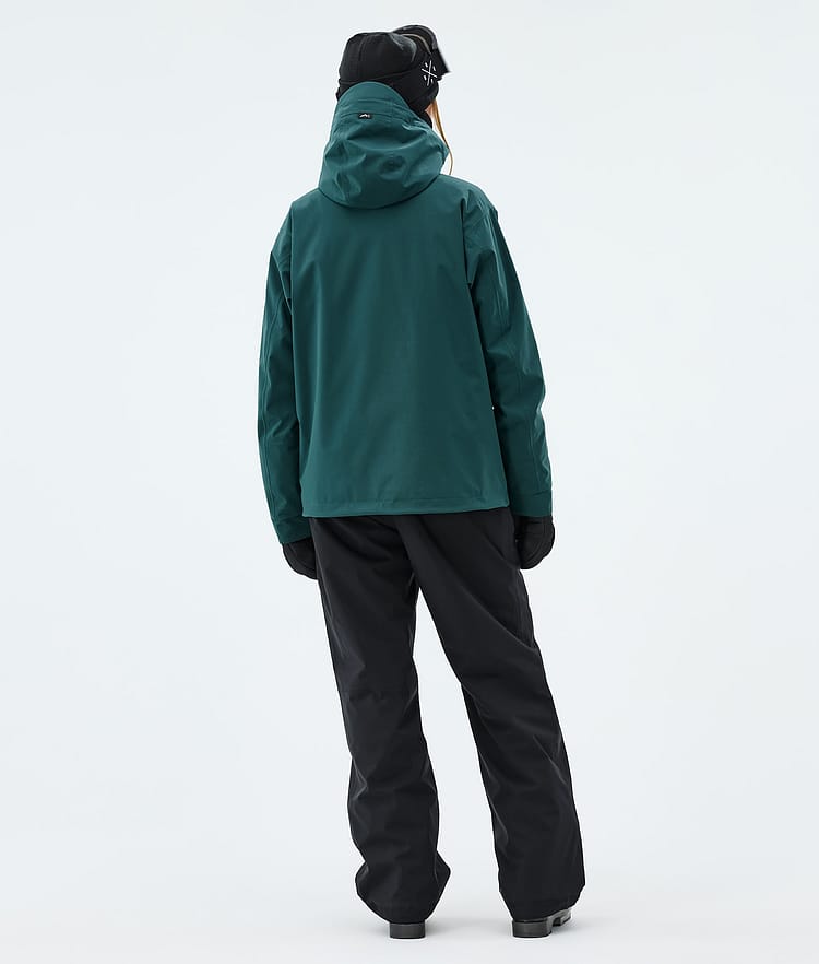 Dope Blizzard W Full Zip Skidjacka Dam Bottle Green, Image 3 of 9