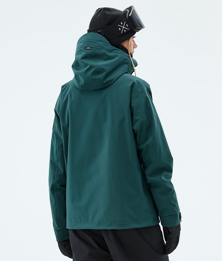 Dope Blizzard W Full Zip Skidjacka Dam Bottle Green, Image 6 of 9