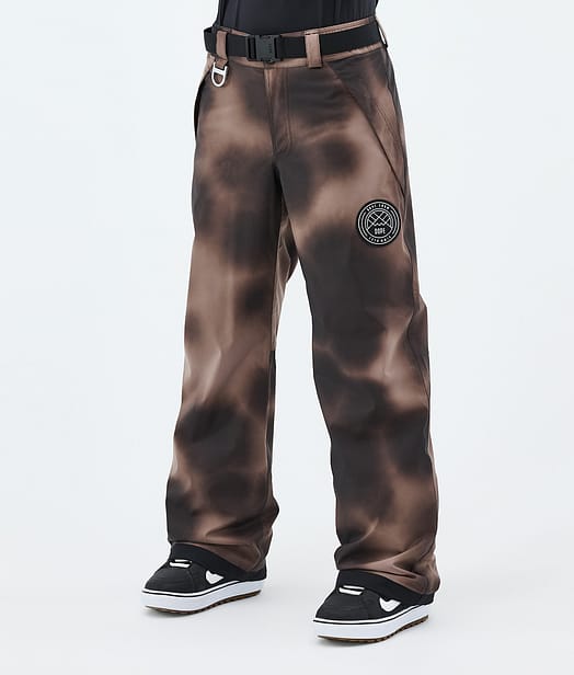 Dope Blizzard W Snowboardbyxa Kvinna Brown Tiedye