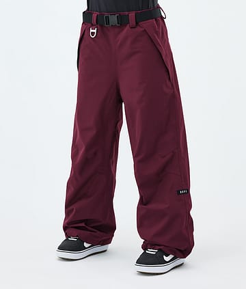Dope Big W Snowboardbyxa Burgundy