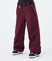 Dope Big W Snowboardbyxa Dam Burgundy