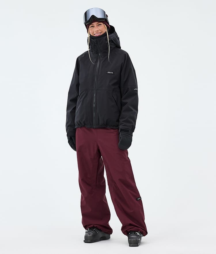 Dope Big W Skidbyxa Dam Burgundy, Bild 2 av 5
