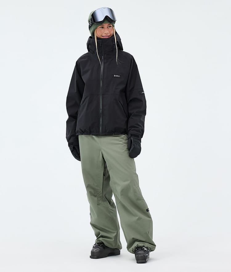 Dope Big W Skidbyxa Dam Moss Green, Bild 2 av 5
