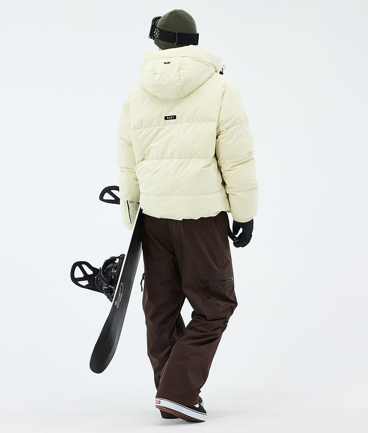 Dope Puffer Snowboardoutfit Herr Dirty White/Dark Brown, Image 2 of 2