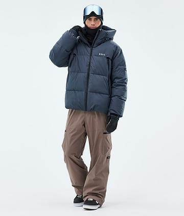 Dope Puffer Snowboardoutfit Metal Blue/Walnut