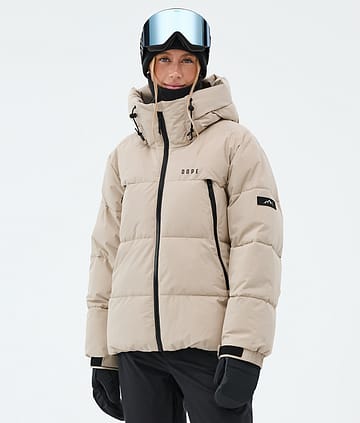 Dope Puffer W Snowboardjacka Sand