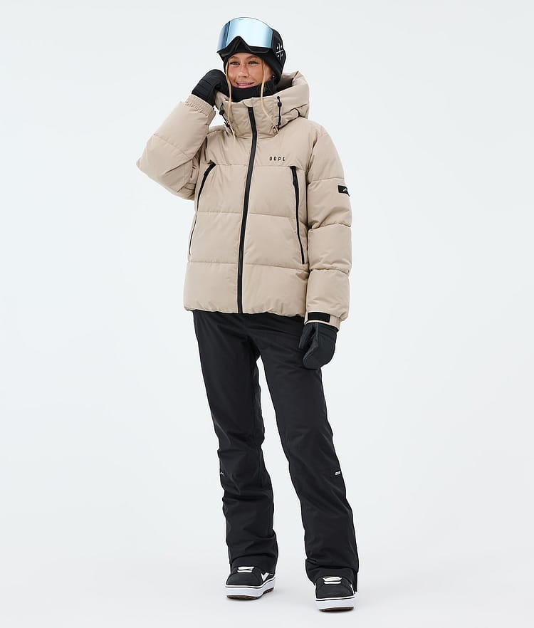 Dope Puffer W Snowboardjacka Dam Sand, Image 2 of 8