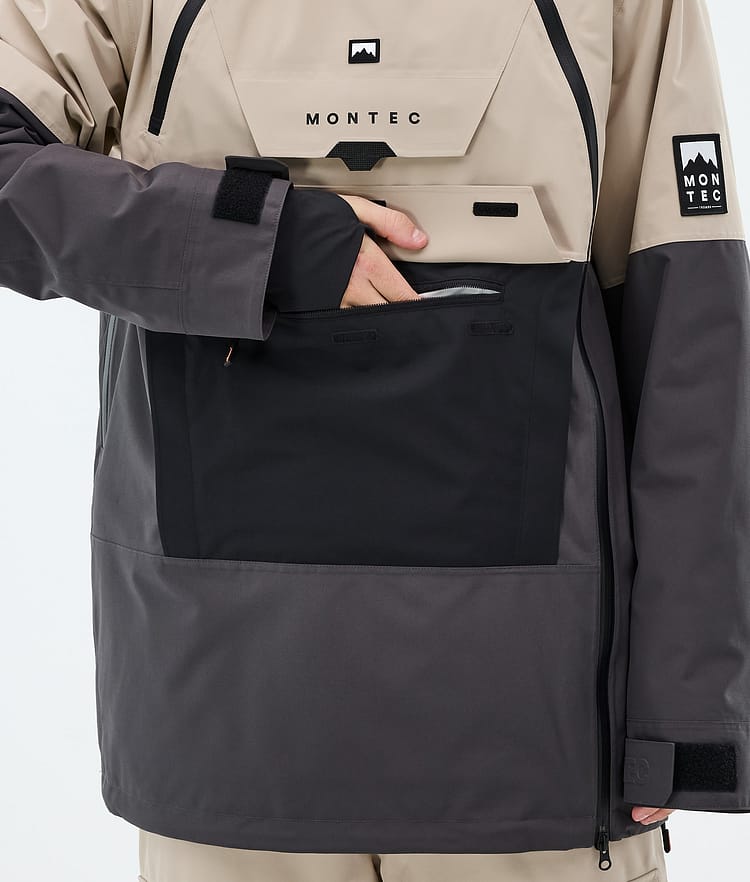 Montec Doom Snowboardjacka Herr Sand/Black/Phantom, Image 8 of 10