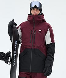 Montec Arch Snowboardjacka Herr Burgundy/Light Grey/Black