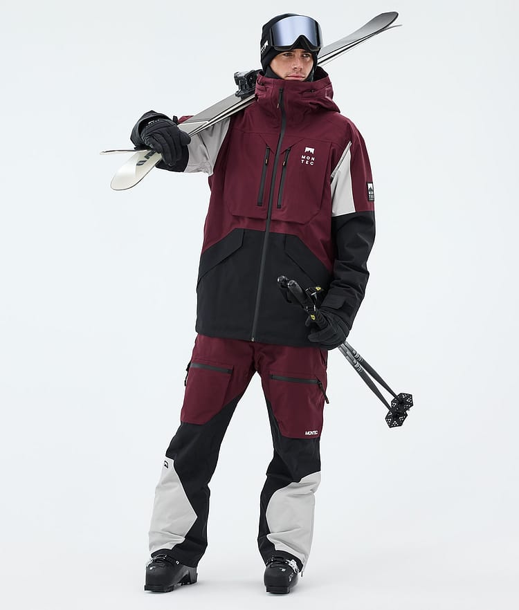 Montec Arch Skidjacka Herr Burgundy/Light Grey/Black, Image 2 of 9