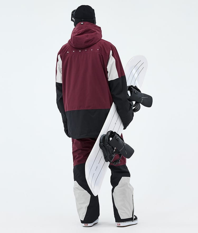Montec Arch Snowboardjacka Herr Burgundy/Light Grey/Black, Image 3 of 9