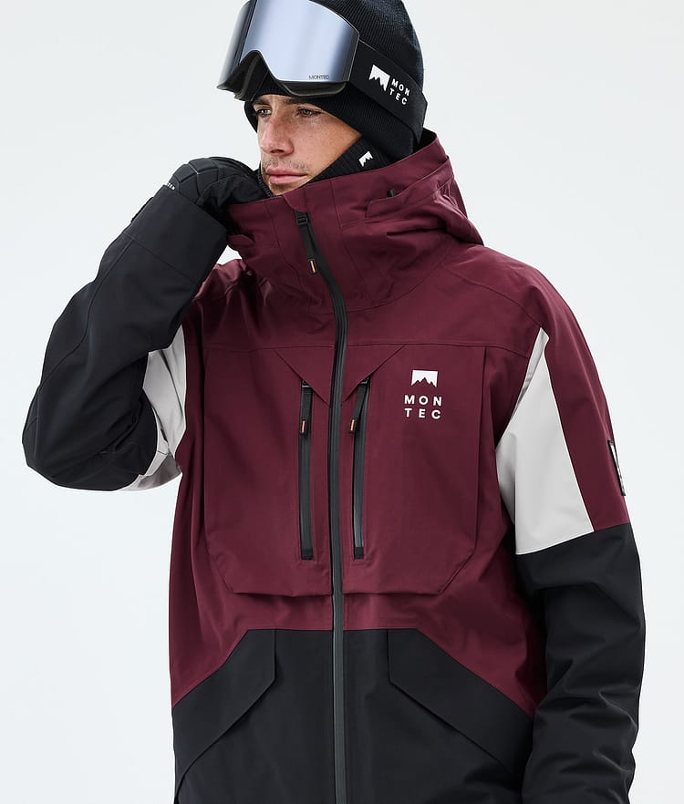 Montec Arch Skidjacka Herr Burgundy/Light Grey/Black, Image 4 of 9
