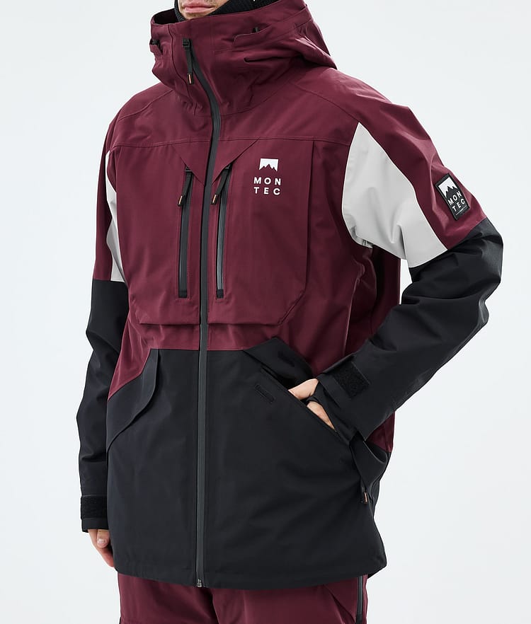 Montec Arch Snowboardjacka Herr Burgundy/Light Grey/Black, Image 7 of 9