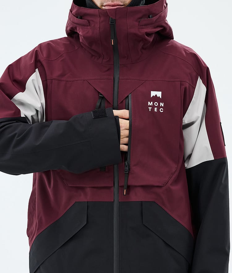 Montec Arch Snowboardjacka Herr Burgundy/Light Grey/Black, Image 8 of 9