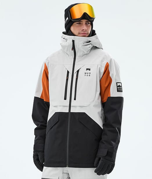 Montec Arch Skidjacka Man Light Grey/Burned Orange/Black