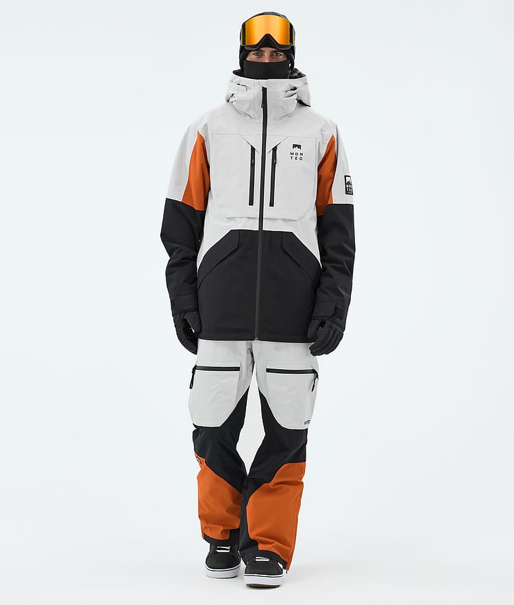 Montec Arch Snowboardjacka Herr Light Grey/Burned Orange/Black, Image 2 of 9