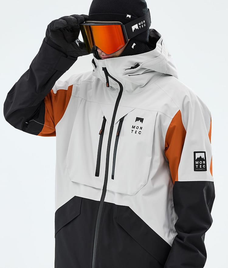Montec Arch Skidjacka Herr Light Grey/Burned Orange/Black, Image 4 of 9