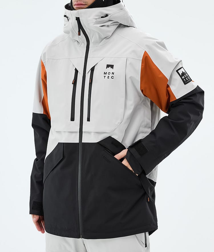 Montec Arch Snowboardjacka Herr Light Grey/Burned Orange/Black, Image 7 of 9