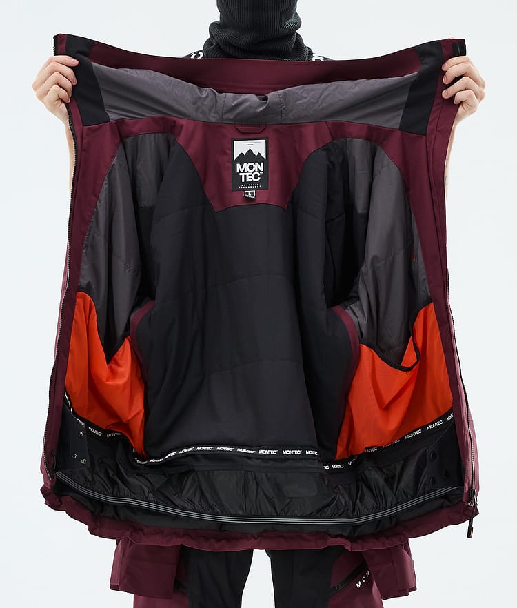 Montec Oracle Snowboardjacka Herr Burgundy, Image 9 of 9