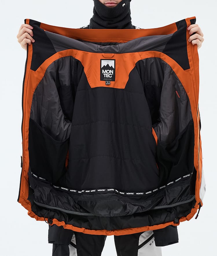Montec Morpheus Snowboardjacka Herr Burned Orange/Black/Light Grey, Image 9 of 9