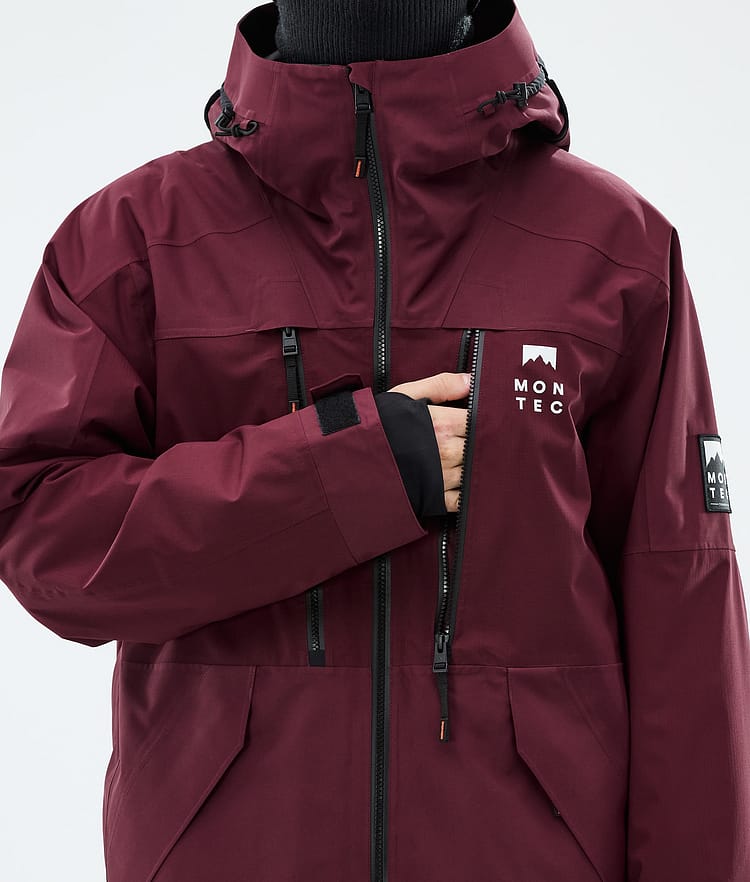 Montec Sentinel Snowboardjacka Herr Burgundy, Image 8 of 9