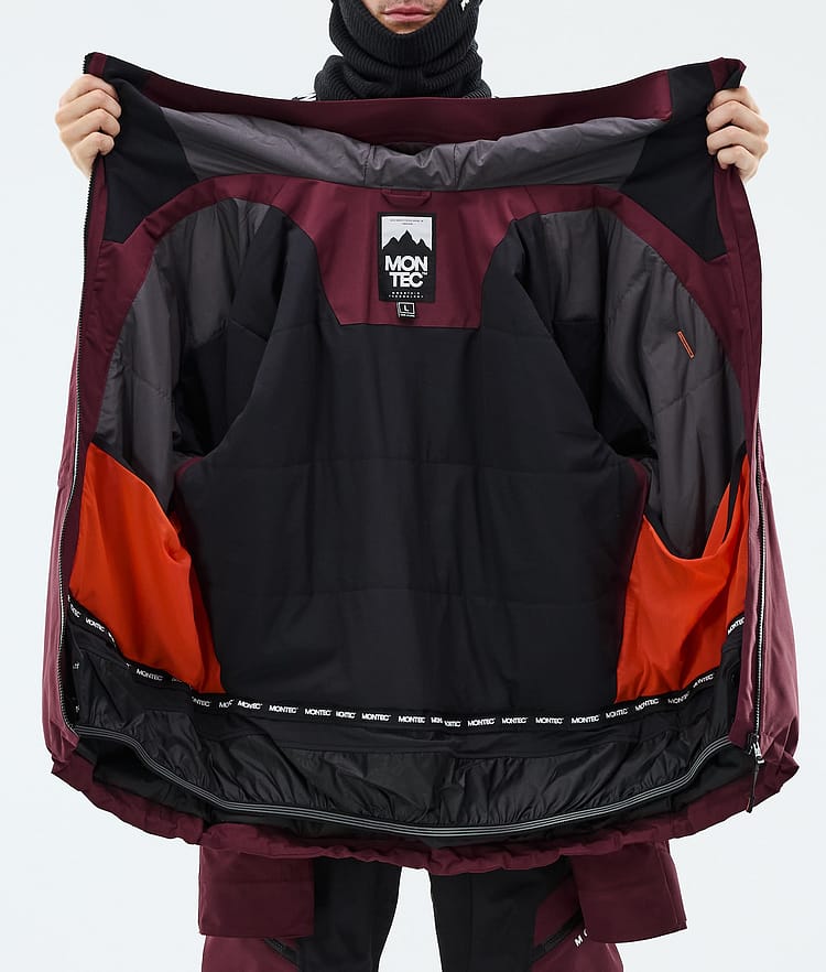 Montec Sentinel Snowboardjacka Herr Burgundy, Image 9 of 9