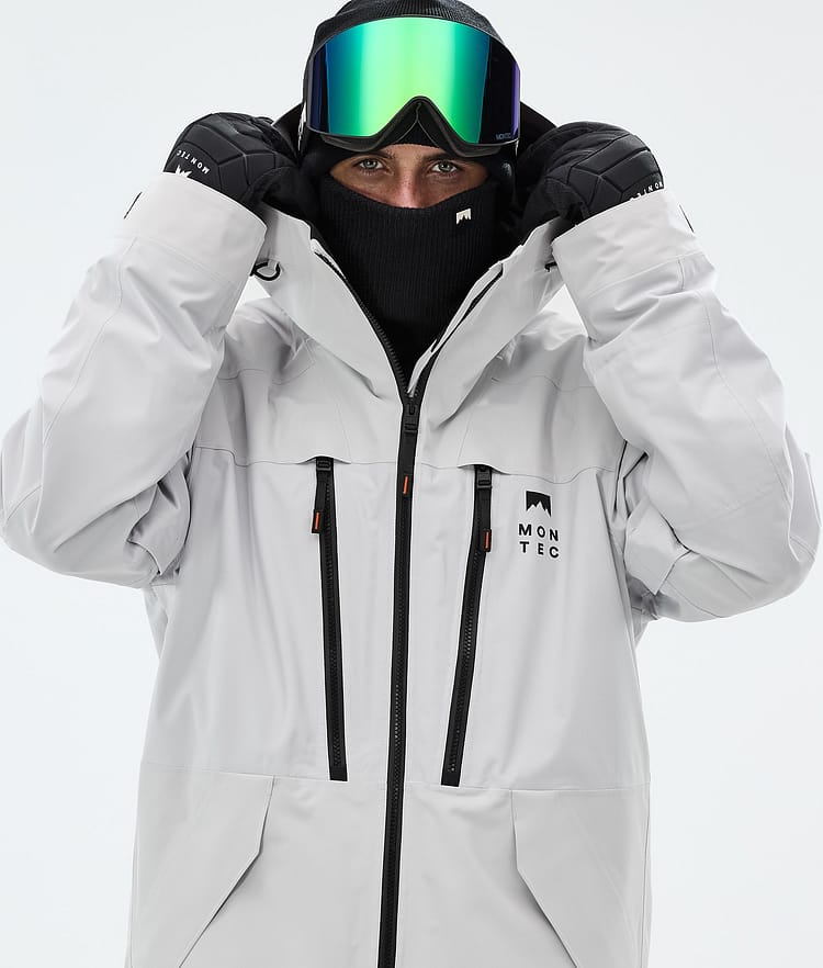 Montec Sentinel Snowboardjacka Herr Light Grey, Image 4 of 9