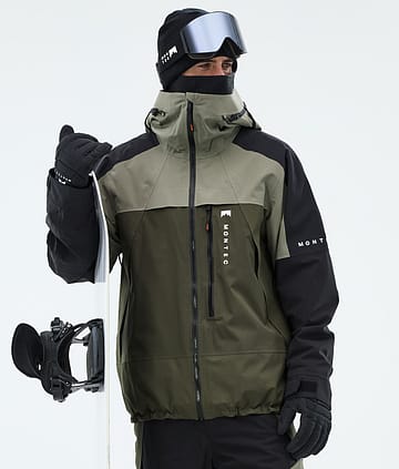 Montec Oracle Snowboardjacka Greenish/Black/Olive Green