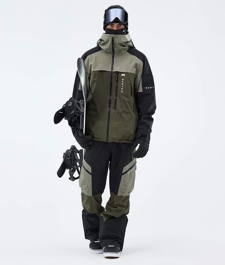 Montec Oracle Snowboardjacka Herr Greenish/Black/Olive Green, Image 2 of 9