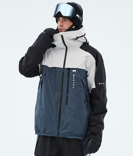 Montec Oracle Snowboardjacka Man Light Grey/Black/Metal Blue