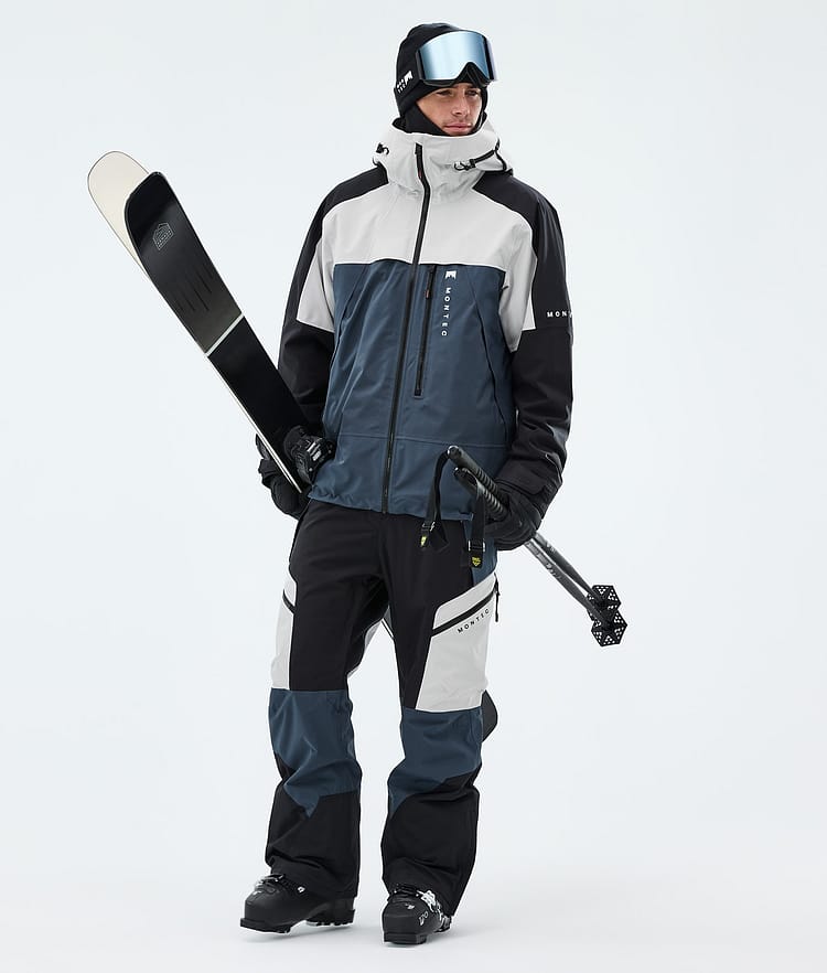 Montec Oracle Skidjacka Herr Light Grey/Black/Metal Blue, Image 2 of 9