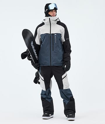 Montec Oracle Snowboardoutfit Light Grey/Black/Metal Blue