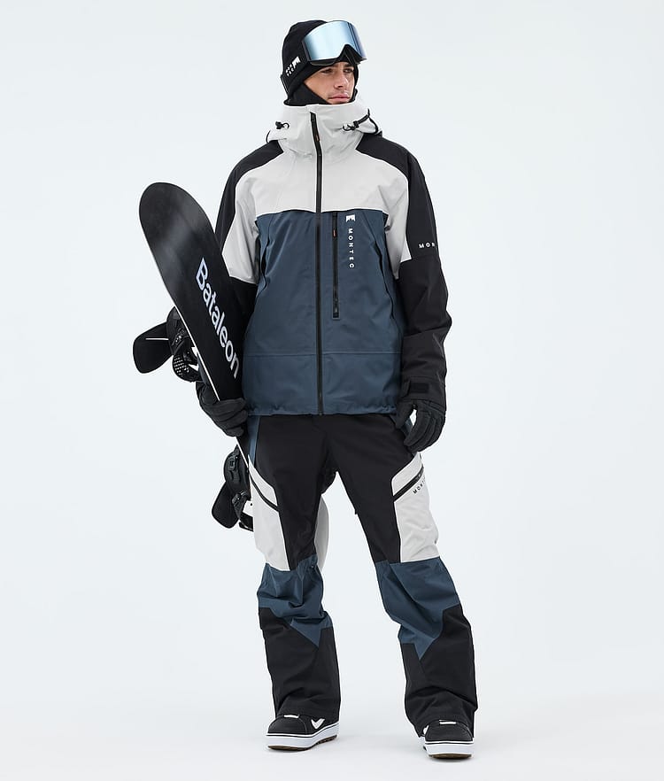 Montec Oracle Snowboardjacka Herr Light Grey/Black/Metal Blue, Image 2 of 9