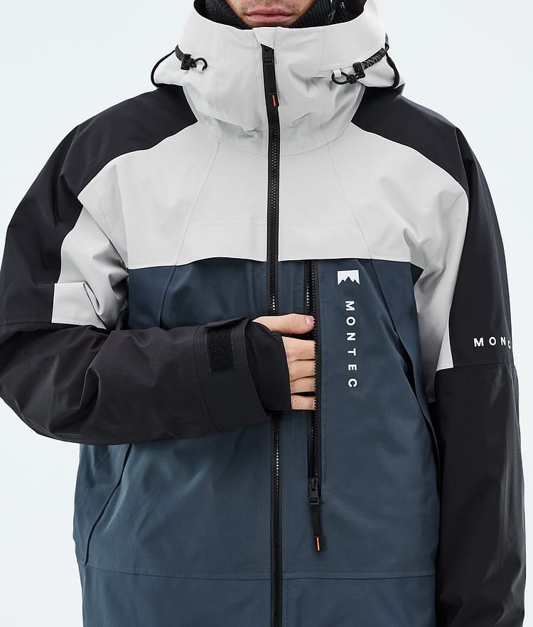 Montec Oracle Skidjacka Herr Light Grey/Black/Metal Blue, Image 8 of 9