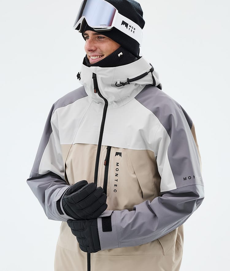 Montec Oracle Snowboardjacka Herr Light Grey/Light Pearl/Sand, Image 4 of 9