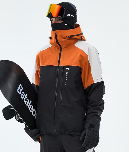 Montec Oracle Snowboardjacka Man Burned Orange/Light Grey/Black