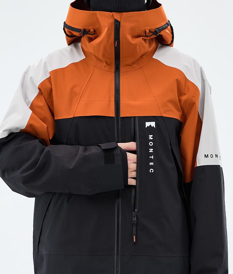 Montec Oracle Snowboardjacka Herr Burned Orange/Light Grey/Black, Image 8 of 9