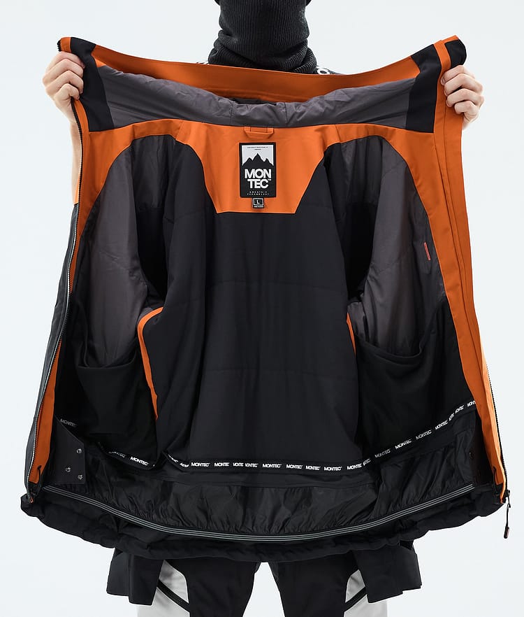 Montec Oracle Snowboardjacka Herr Burned Orange/Light Grey/Black, Image 9 of 9
