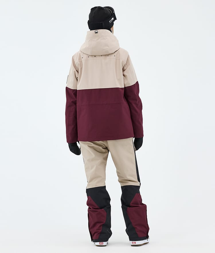Montec Doom W Snowboardjacka Dam Sand/Black/Burgundy, Bild 3 av 10