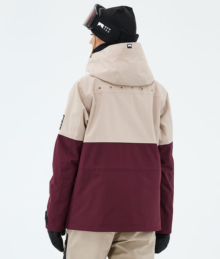 Montec Doom W Snowboardjacka Dam Sand/Black/Burgundy, Bild 6 av 10