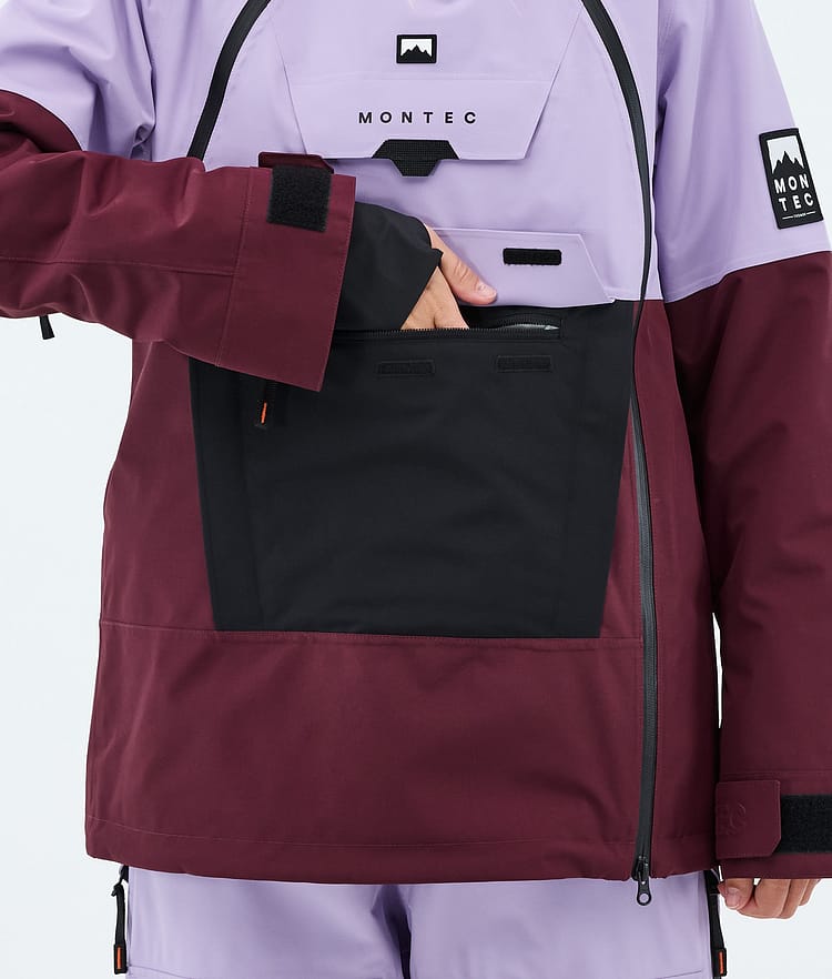 Montec Doom W Snowboardjacka Dam Faded Violet/Black/Burgundy, Image 8 of 10