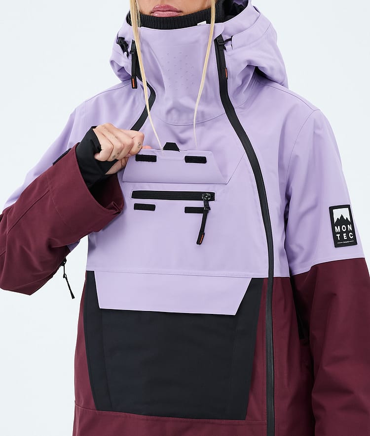 Montec Doom W Snowboardjacka Dam Faded Violet/Black/Burgundy, Image 9 of 10