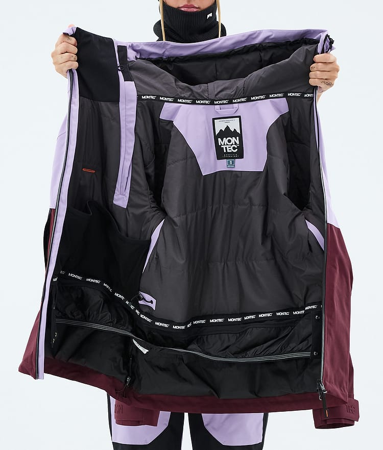 Montec Doom W Snowboardjacka Dam Faded Violet/Black/Burgundy, Image 10 of 10